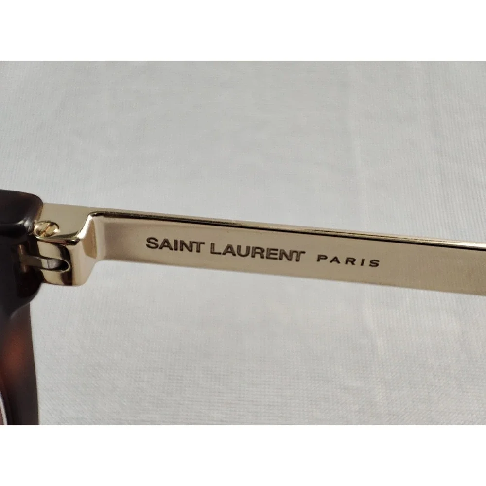 Saint Laurent SL 583 002 Havana Silver Eyeglasses Frames 53-20-145 Italy... - Picture 7 of 13
